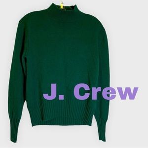 J. Crew Green Turtleneck Sweater